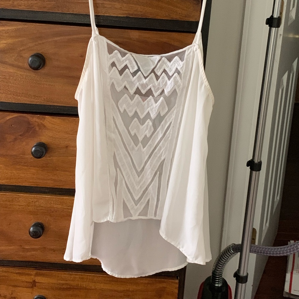 White patterned top